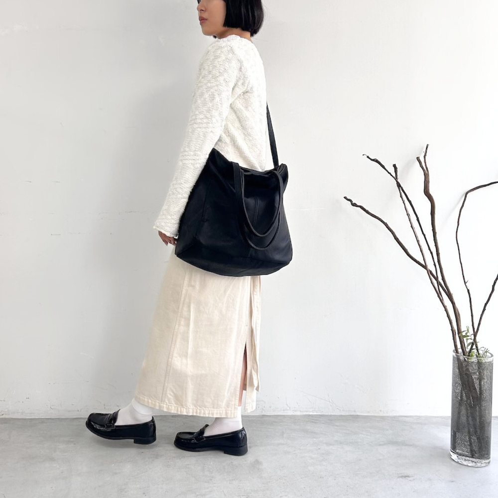 ampersand 2way レザートートバッグL