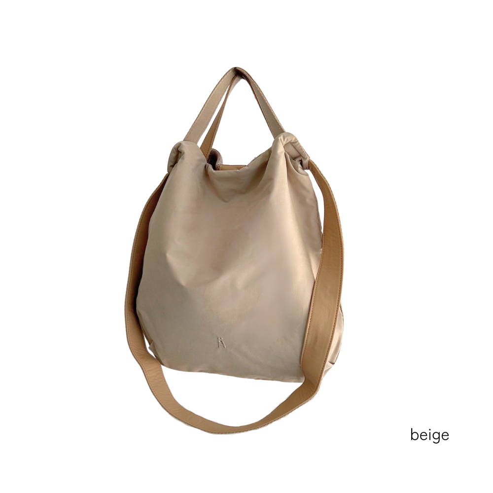 AMPER 2way フカフカ ナイロンバッグ H