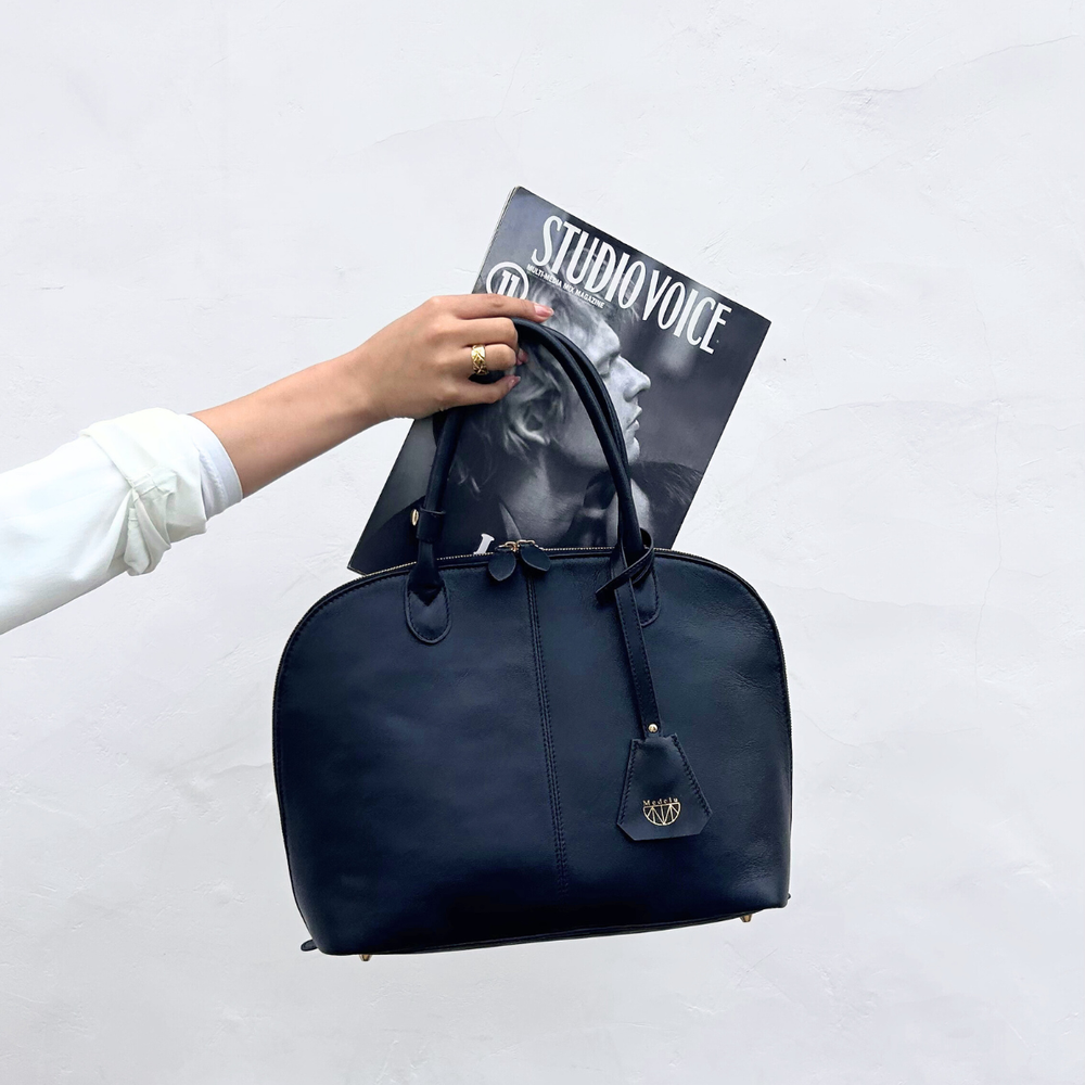 medelu レザー ハンドバッグ LL