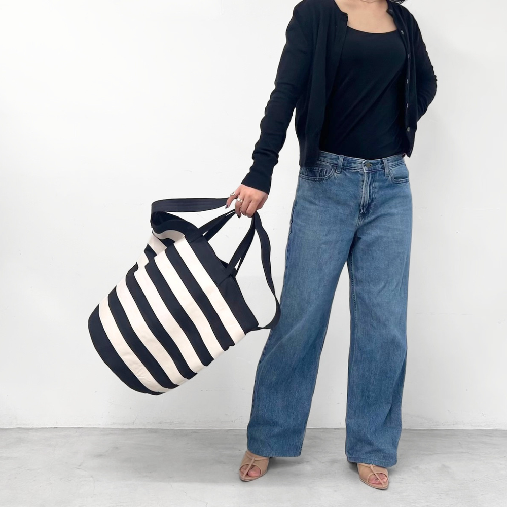 AMPER キャンバス バケツ型バッグ L