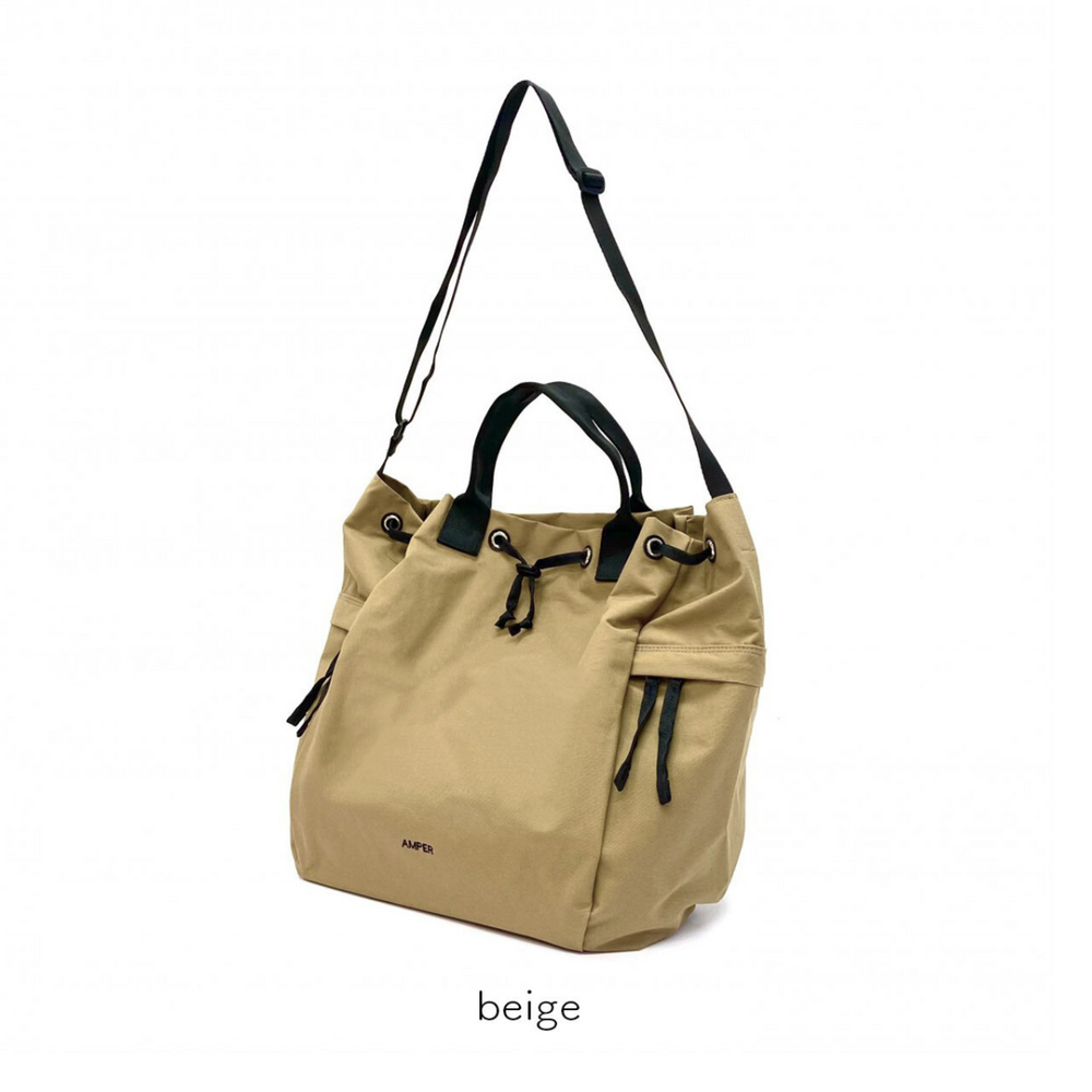 AMPER 2wayコットンナイロン トートバックL