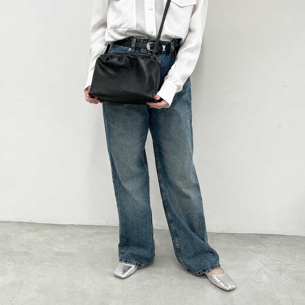 ampersand ソフトレザーショルダーバッグ