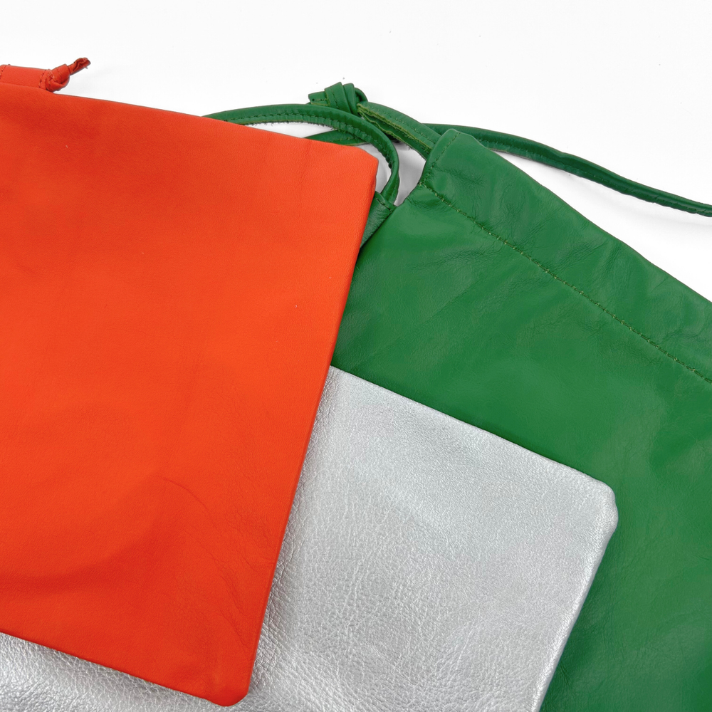 ampersand ウォッシャブルレザー 巾着ミニショルダー